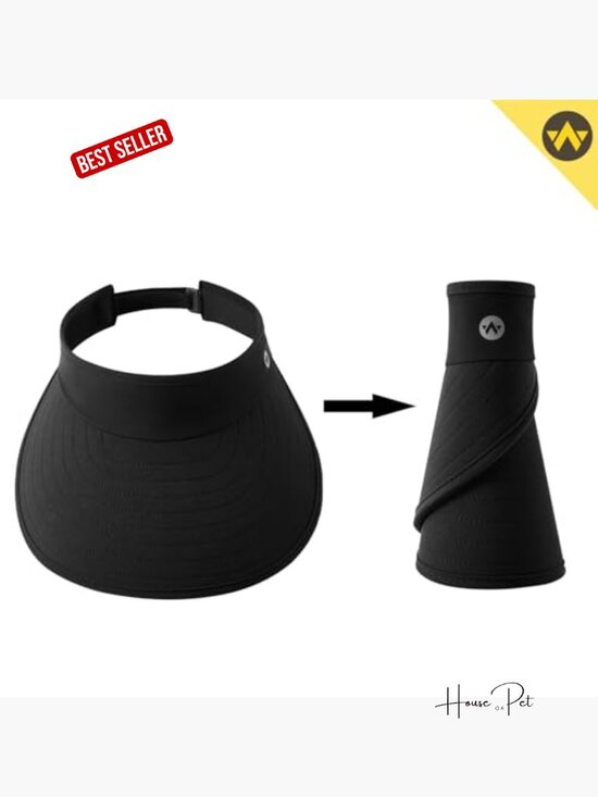 UPF 50+ Wide Brim Sun Visor - Packable, Adjustable Velcro Closure Women main image 4